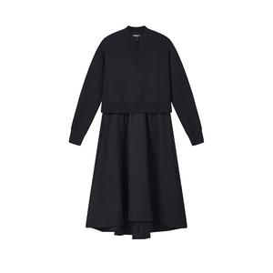 Fila Белое платье с длинными рукавами, женское, цвет «Легендарный синий»