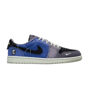 Кроссовки Air Jordan Zion Williamson x Air Jordan 1 Retro Low OG 'Voodoo Alternate', синий