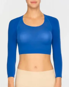 Женская короткая базовая майка полупрозрачного трикотажа Spanx, синий