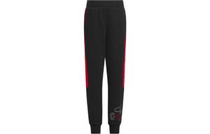 Детские трикотажные спортивные штаны Adidas, черный