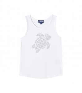 Топ из хлопкового джерси с принтом Guerande Vilebrequin Kids, Blanc
