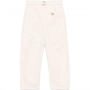 Брюки с перекрученным поясом и прямыми штанинами Lemaire, светло-бежевый