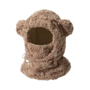 Медвежьи шапки и кепки с мультяшными плюшевыми куклами Brangdy, хаки