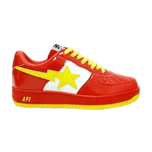 Кроссовки BAPE Bapesta FS-001 Low 'The Flash', красный