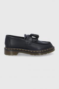 Кожаные мокасины Adrian Yellow Stitch Dr. Martens, черный
