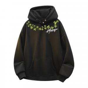 Толстовка Unisex Hooded Thickened Heavyweight HUANQIU, черный (fleece-lined)