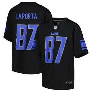 Джерси Detroit Lions для молодежи, черное Nike