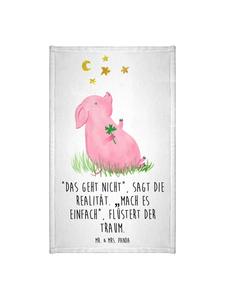 Mr. & Mrs. Panda Полотенце в виде свиньи, которой повезло, с надписью белым цветом