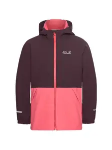 Куртка с капюшоном в цветном блоке Jack Wolfskin, фиолетовый