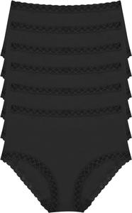 Трусы Natori Bliss Full Brief 6-Pack, черный