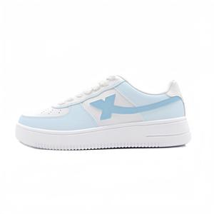 XTEP Женские сине-белые скейтерские кеды Air Force One с амортизацией и износостойкостью, цвет Blue White