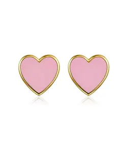 Серьги-Гвоздики Petit Love розового цвета Anna Zuckerman, pink