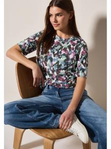 Cecil Футболка фиолетового/мятного/белого цвета