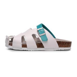 Скользоустойчивые тапочки с закрытым носком Unisex Golofi, бело-голубые 940