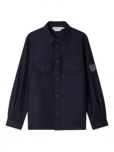 Рубашка Gustave в тонкую полоску Bonpoint, синий