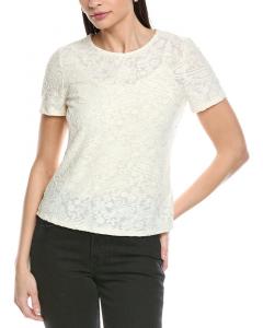 Вязаная футболка Винса Камуто Vince Camuto, белый