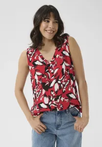 Топ с принтом kaamber Kaffe, True Red Pink Graphic Flower