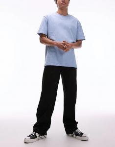 Широкие рабочие брюки Unionville со складками черного цвета