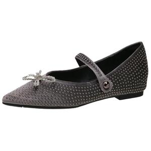 City camel Женские туфли Мэри Джейн на массивном каблуке серые, цвет Gray