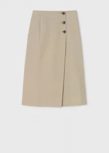 Женская юбка А-силуэта из хлопкового габардина