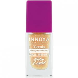 Фосфоресцентный лак для ногтей Star Light, 8 мл, сияющий золотисто-перламутровый Innoxa