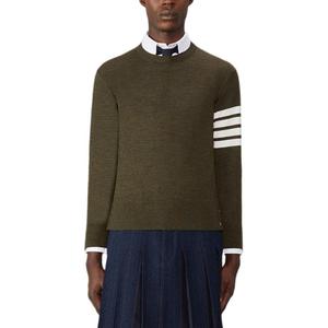 Футболка-поло с четырьмя полосами Crewneck THOM BROWNE, Jasper