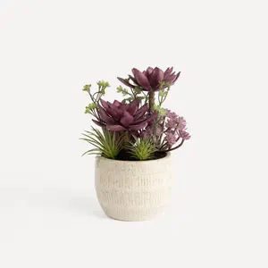 Искусственное растение Ceram Relie El Corte Inglés, зеленый / фиолетовый