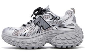 Коллекция Planet Shoes 2 Легкие Увеличивающие Рост Низкие Массивные Кроссовки Женские FALLINMISS, Панда Белый Черный