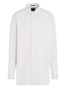 Рубашка Centoventimila в полоску Zegna, белый