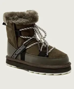 Размытые снежные ботинки Emu Australia, зеленый