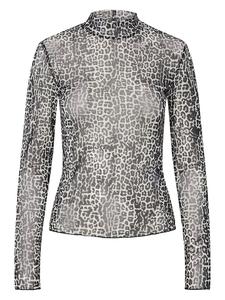 Pieces Футболка с длинными рукавами серого цвета