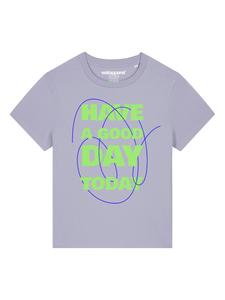 Рубашка Watapparel Have a good day today, фиолетовый