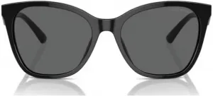 Женские солнцезащитные очки Emporio Armani EA4222U с универсальной посадкой и рисунком бабочки, Black