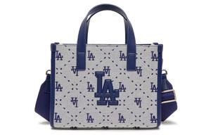 Сумка-шоппер из искусственной кожи, маленькая синяя женская MLB