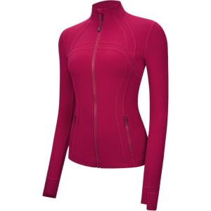 Йога-кофта для женщин Lululemon, berry rum красный