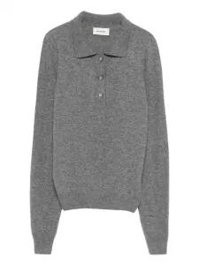 Шерстяная поло A.M.G., серый