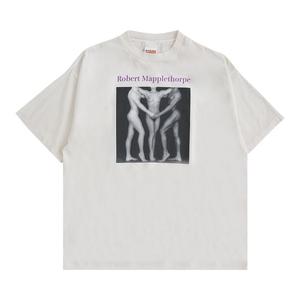 Футболка SAINT Mxxxxxx x Robert Mapplethorpe Embrace Tee 'White', белый