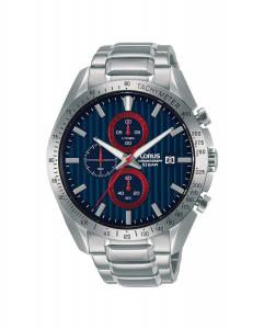 Мужские часы Sport man RM307HX9 со стальным и серебряным ремешком Lorus, серебро