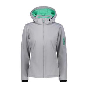 Женская куртка CMP Softshell с капюшоном и застежкой-молнией 39A5006M