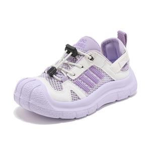 Износостойкие, легкие, амортизирующие, низкие повседневные кроссовки для детей ABC KIDS, бежевый/фиолетовый