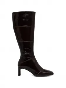 Кожаные ботинки с квадратным носком Billi Bi, коричневый