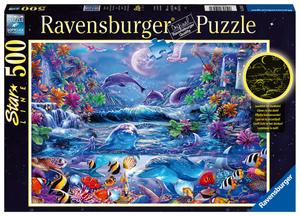 Ravensburger, пазл, Светится в темноте, Волшебный мир, 500 шт.