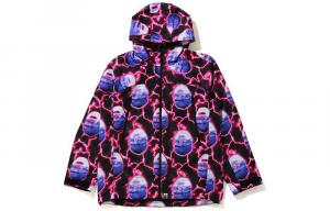 Мужская куртка Ape Head Series Purple A Bathing Ape, фиолетовый