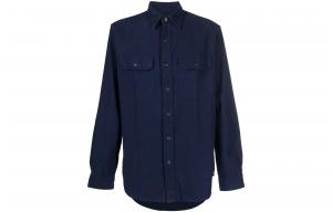 Ralph Lauren Rrl Preston Длинный рукав Рубашка Поло Ralph Lauren, Синий