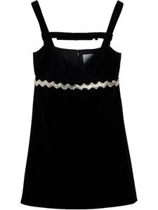 Платье Patou, украшенное стразами, черный