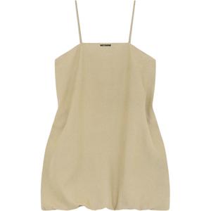 WE11DONE Женское бежевое платье-комбинация