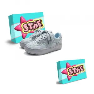 STAE Женские противоскользящие износостойкие низкие скейтерские кроссовки в коробке, светло-голубые, цвет Light Blue