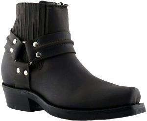 Унисекс ботинки Grinders Renegade LO из кожи в ковбойском западном байкерском стиле, коричневый