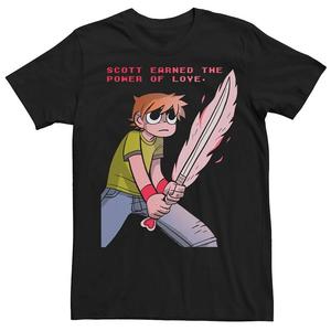 Мужская футболка Scott Pilgrim vs. the World Power Of Love Licensed Character, черный