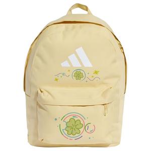 Adidas Полиэстеровый рюкзак с тиснёным узором большой унисекс жёлтый, Green Leaf